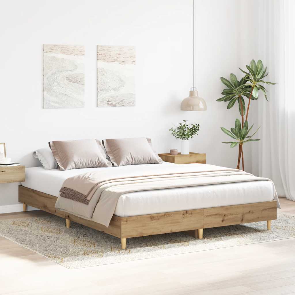 sengestel uden madras 75x190 cm konstrueret træ kunsteg