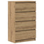 skænk 60x35x98,5 cm konstrueret træ kunsteg