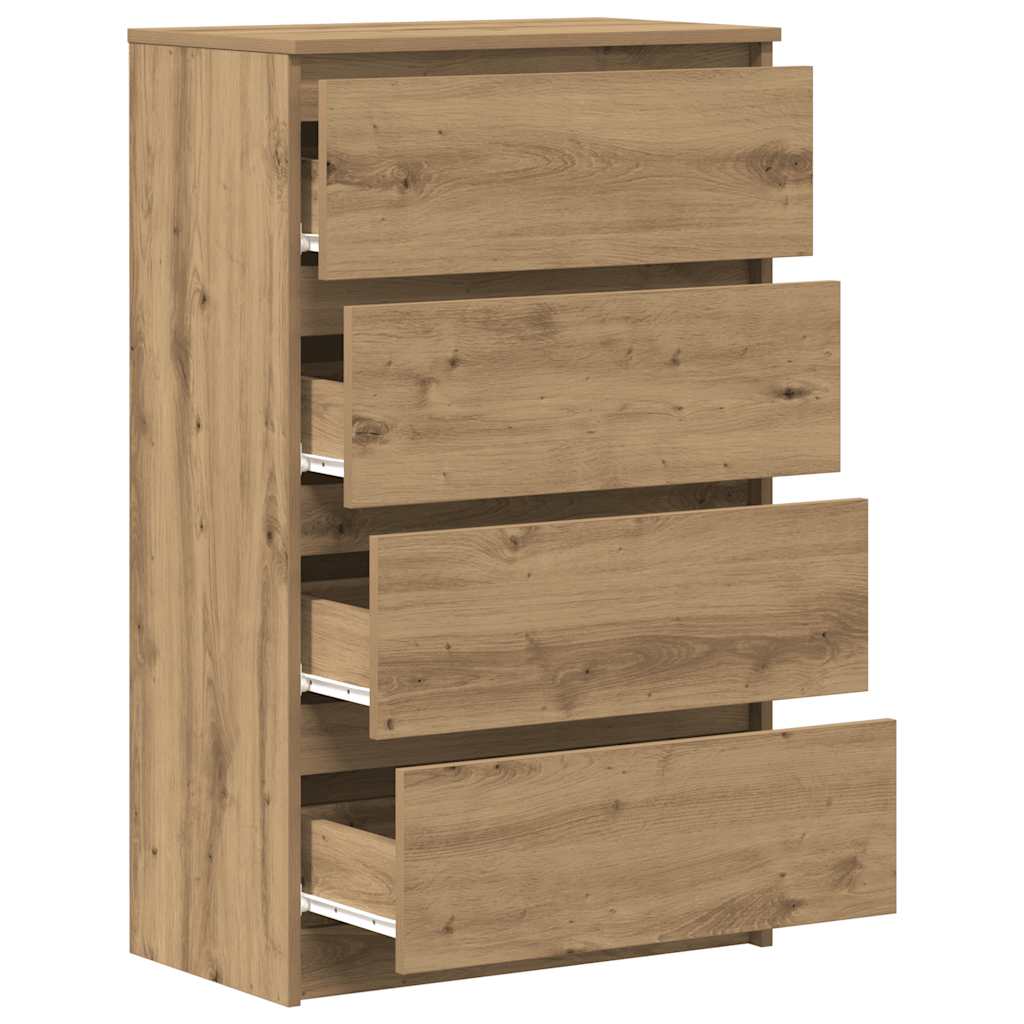 skænk 60x35x98,5 cm konstrueret træ kunsteg