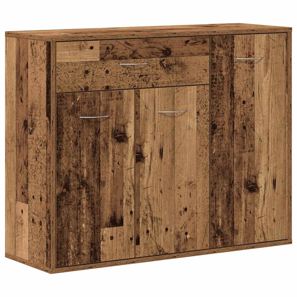 skænk 88x30x70 cm konstrueret træ gammelt træ-look