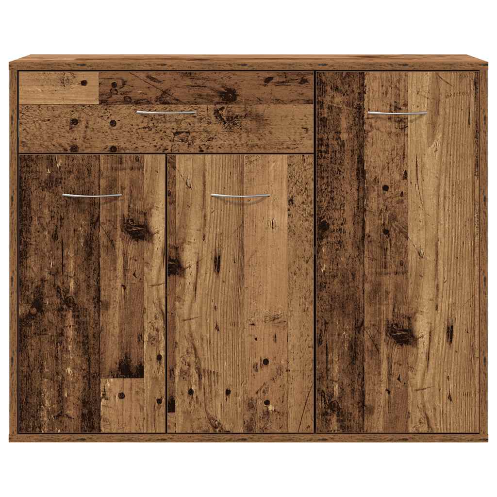 skænk 88x30x70 cm konstrueret træ gammelt træ-look