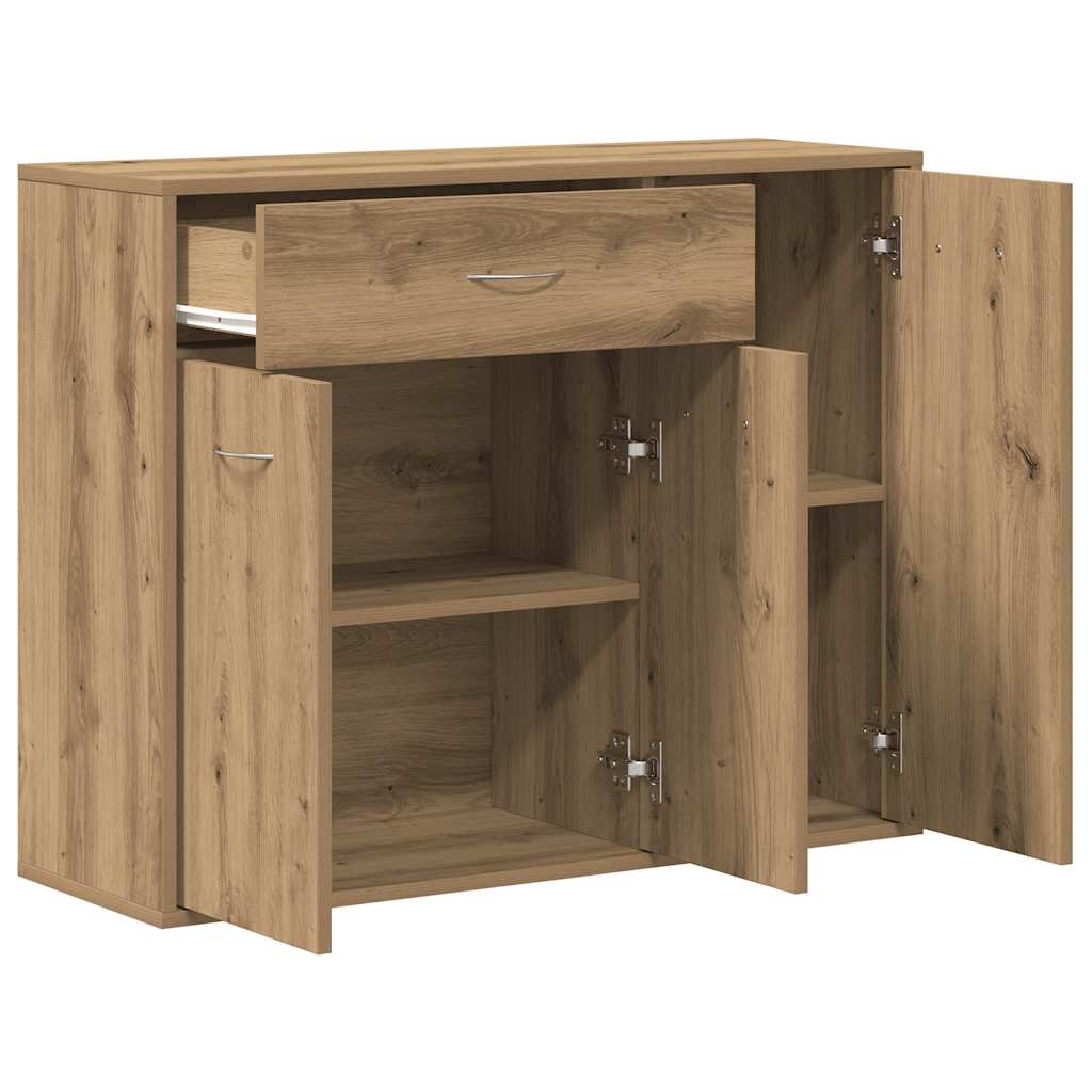 skænk 88x30x70 cm konstrueret træ kunsteg
