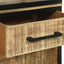 Highboard med skuffe Brun 70 x 35 x 180 cm Massivt mangotræ