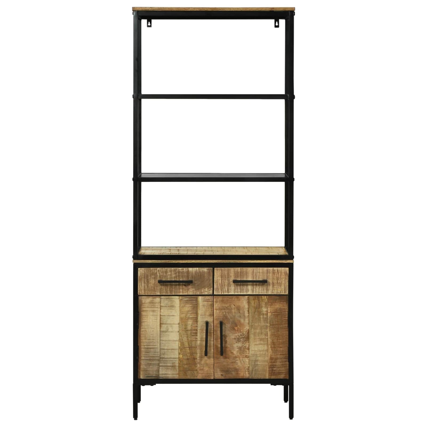 Highboard med skuffe Brun 70 x 35 x 180 cm Massivt mangotræ