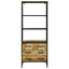 Highboard med skuffe Brun 70 x 35 x 180 cm Massivt mangotræ
