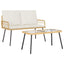 Have Spisebordssæt 2 stk. Naturfarvet polyrattan
