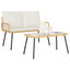 Have Spisebordssæt 2 stk. Naturfarvet polyrattan