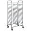 bakkevogn med 32 GN beholdere 75x55x162,5 cm rustfrit stål