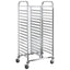 bakkevogn med 32 GN beholdere 75x55x162,5 cm rustfrit stål