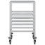 bakkevogn med 6 GN beholdere 39x55x87 cm rustfrit stål