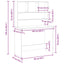 skrivebord m. hylder 102x45x148 cm konstrueret træ sort egetræ