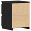 Natskab 2 pcs Sort eg 30 x 30 x 40 cm Konstrueret træ