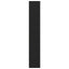 bogreol 4 hylder 80x24x143 cm konstrueret træ sort egetræsfarve