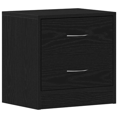 sengebord 40x30x40 cm konstrueret træ sort egetræsfarve