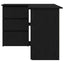 Bord med skuffe Sort eg 145 x 100 x 76 cm Konstrueret træ