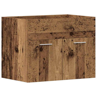 badeværelsesvaskeskab 60x38,5x46 cm konstrueret træ antikt træ