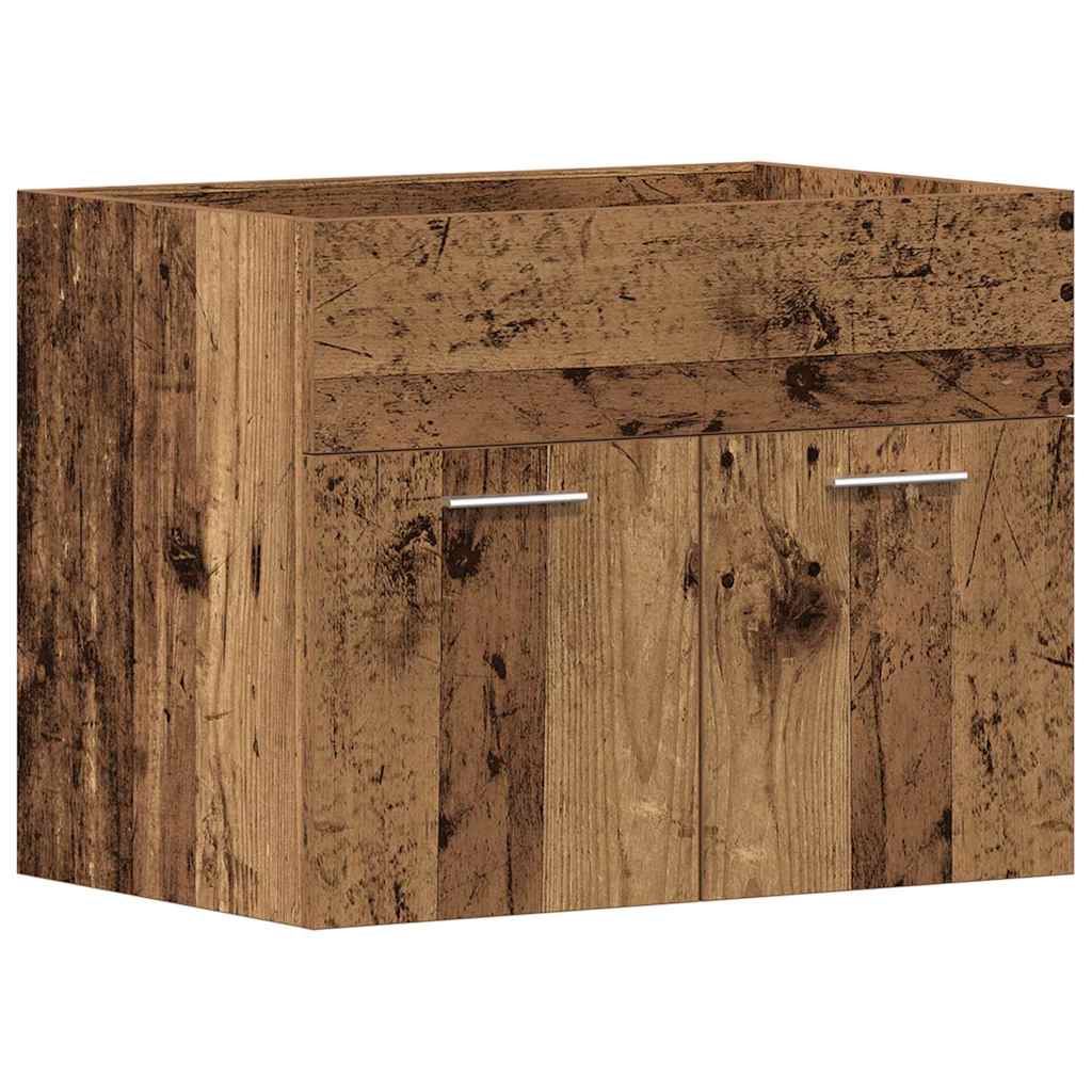 badeværelsesvaskeskab 60x38,5x46 cm konstrueret træ antikt træ