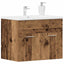 badeværelsesvaskeskab 60x38,5x46 cm konstrueret træ antikt træ