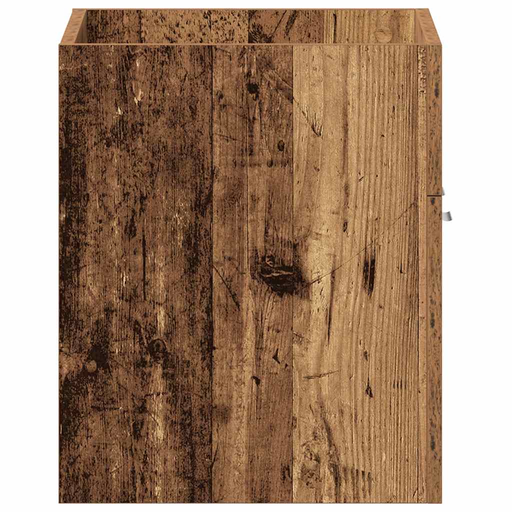badeværelsesvaskeskab 60x38,5x46 cm konstrueret træ antikt træ