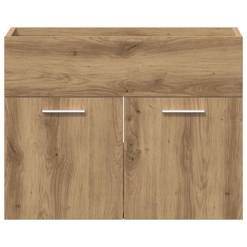 badeværelsesvaskeskab 60x38,5x46 cm konstrueret træ kunsteg
