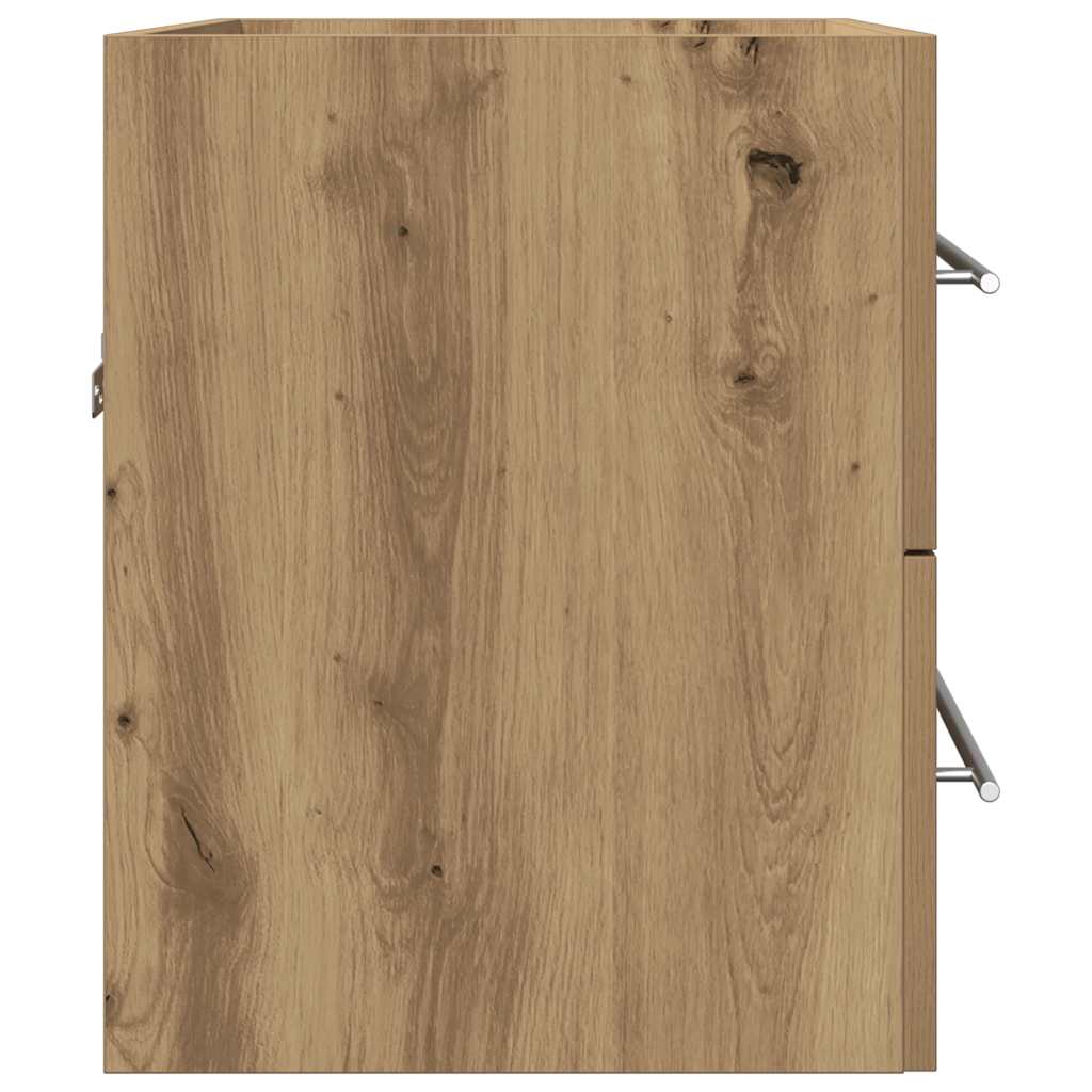 badeværelsesvaskeskab 60x38,5x48 cm konstrueret træ kunsteg