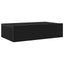 TV-skab med LED-lys sort egetræ 60x35x15,5 cm