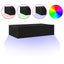 TV-skabe med LED-lys 2 stk. sort eg 60x35x15,5 cm