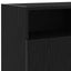 tv-bord med LED-lys 120x30x50 cm konstrueret træ sort egetræ