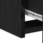 Natbord med skuffe 2 pcs Sort eg 50 x 32 x 60cm Konstrueret træ