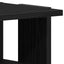 skoskabe 2 stk. 25x27x102 cm konstrueret træ sort egetræ