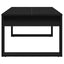 Sofabord Sort eg 102 x 50 x 35 cm Konstrueret træ