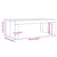 Sofabord Sort eg 102 x 50 x 35 cm Konstrueret træ