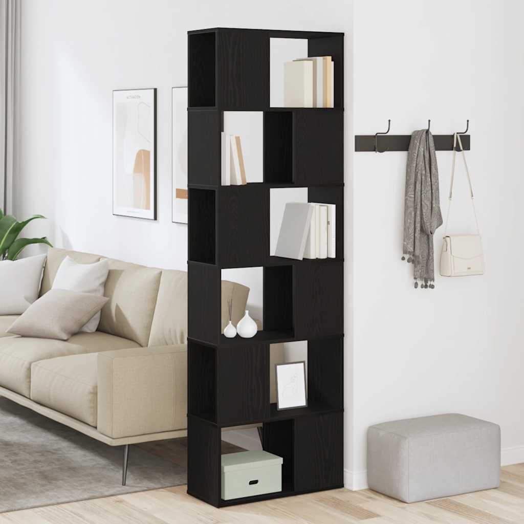 Bogreol/rumdeler 60 × 24 × 186 cm - sort eg
