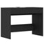 skrivebord 101x50x76,5 cm konstrueret træ sort egetræsfarve