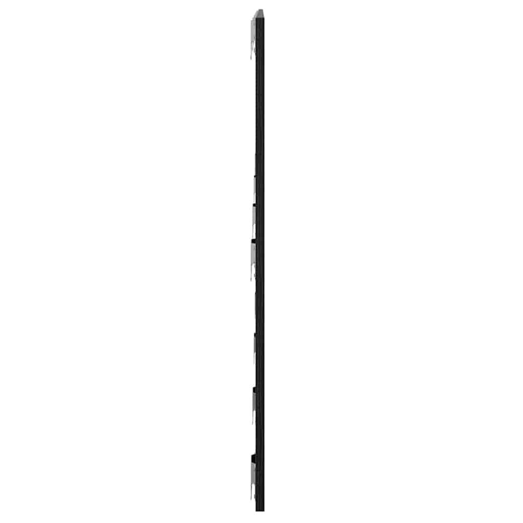 Senge Hovedgærde Sort eg 160 x 1.5 x 80.5 cm Konstrueret træ