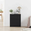 Sideboard med skuffe Sort eg 60 x 30 x 70 cm Konstrueret træ