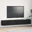 TV-skab 2 pcs Sort 100 x 30 x 30 cm Konstrueret træ