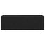 TV-skab 2 pcs Sort 100 x 30 x 30 cm Konstrueret træ