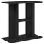 akvariestativ sort egetræ 60x30x60 cm konstrueret træ