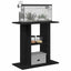 akvariestativ sort egetræ 60x30x60 cm konstrueret træ