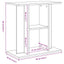 akvariestativ sort egetræ 60x30x60 cm konstrueret træ