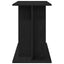 akvariestativ sort egetræ 100x40x60 cm konstrueret træ