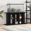 akvariestativ sort egetræ 120x40x60 cm konstrueret træ