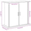akvariestativ sort egetræ 81x36x73 cm konstrueret træ