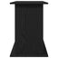 akvariestativ sort egetræ 101x41x58 cm konstrueret træ