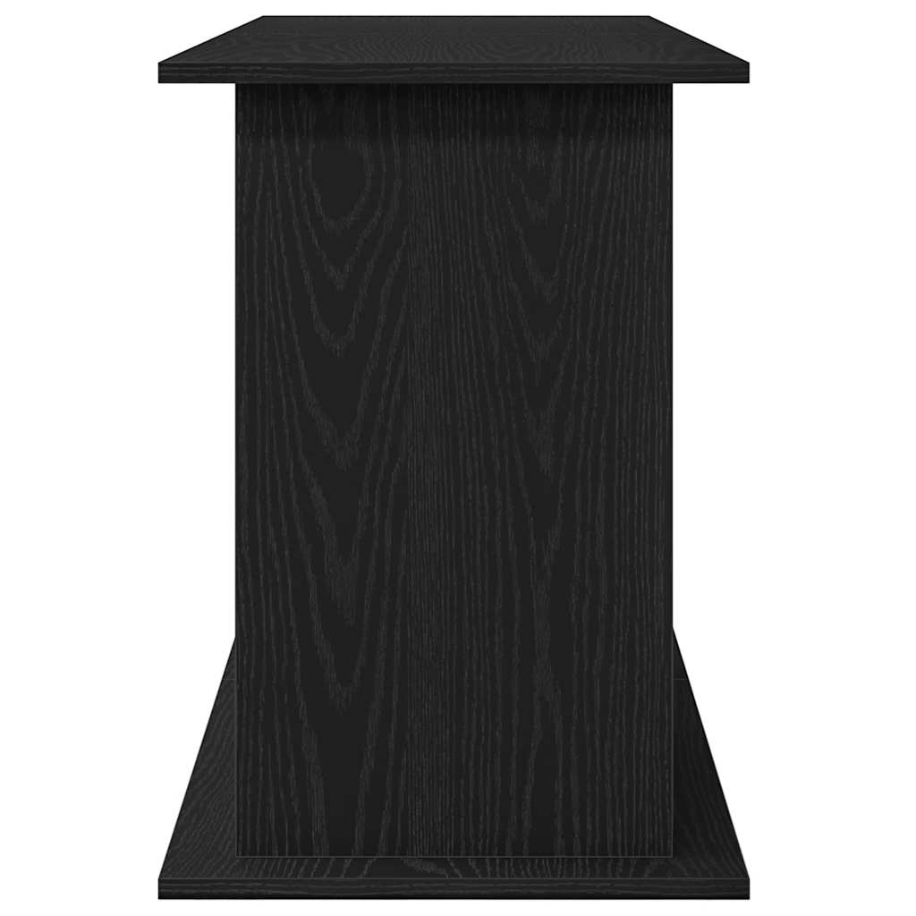 akvariebord 121x41x58 cm konstrueret træ sort egetræsfarve