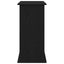 akvariestativ sort egetræ 81x36x73 cm konstrueret træ