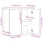 akvariestativ sort egetræ 81x36x73 cm konstrueret træ