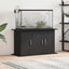 akvariestativ sort egetræ 101x41x58 cm konstrueret træ