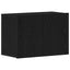 TV-skab sort egetræ 60x30x41 cm konstrueret træ
